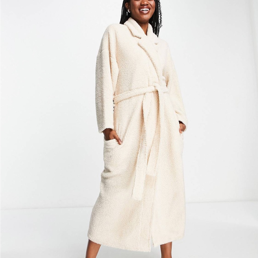 ASOS Borg Fleece Maxi Robe